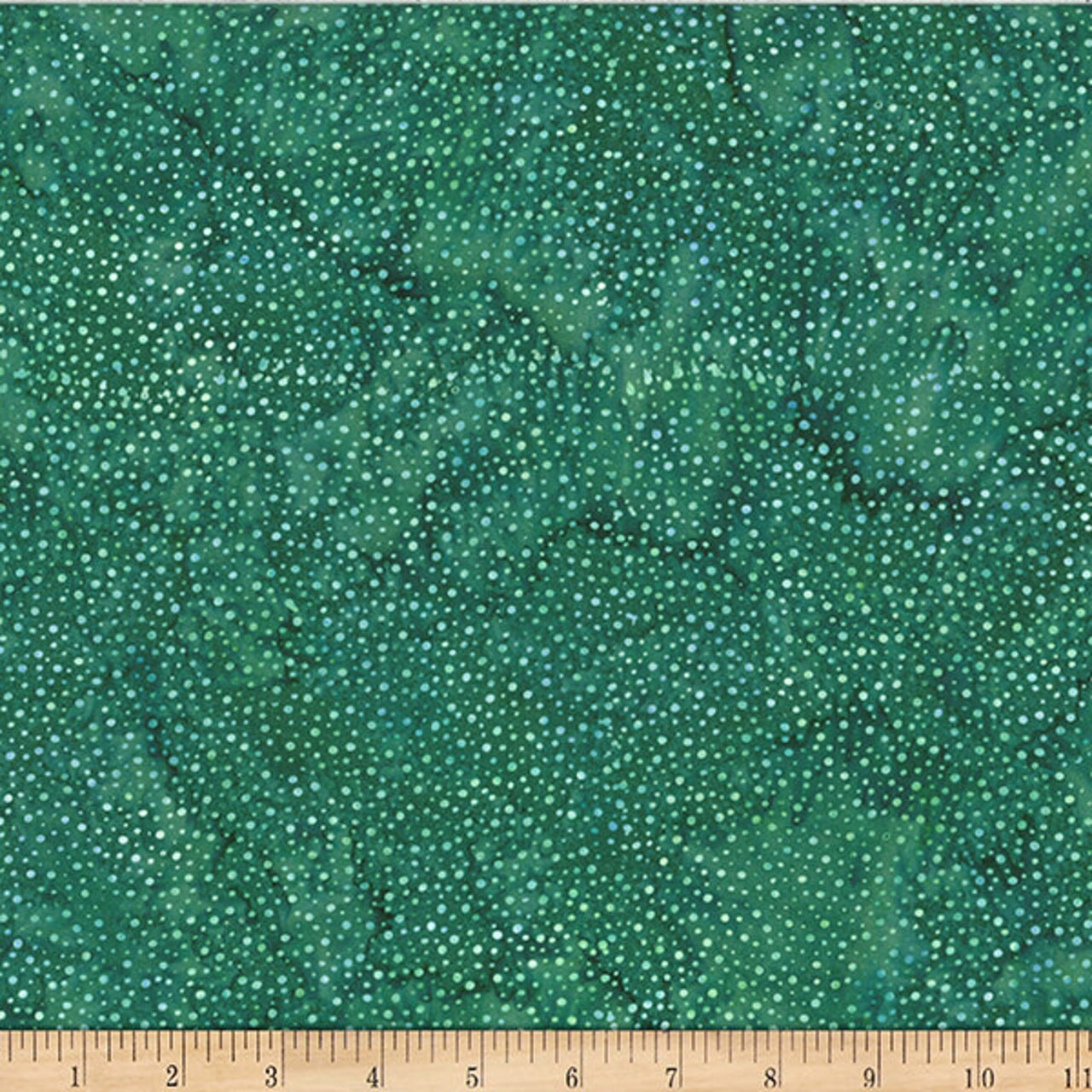 Fabric Hoffman Shamrock Bali Hand Painted Dots Batiks by the Quarter Yard 885-710